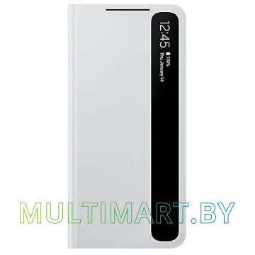 Чехол Samsung Smart Clear View Cover для Galaxy S21 (серый)